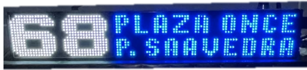 Cartel LED tradicional reparado por Vixel — Línea 68